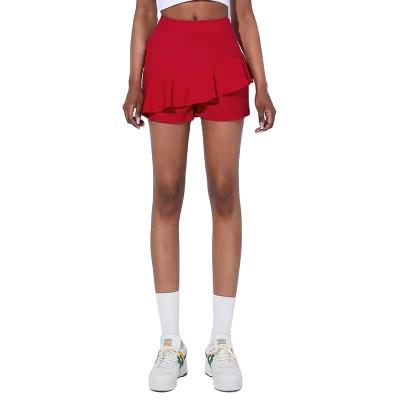 China ACTIVE Tennis STRETCH Comfortable and Soft Wear Comes with Sports Skort Anti-Track Pocket 2 in 1 Tennis Skirt Skort Ladies Tennis Skirt for sale