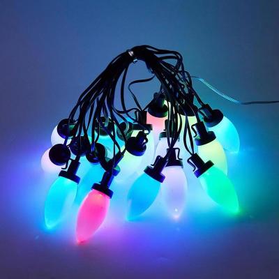 China Residential USB led string light C7 bulb frost RGB for sale