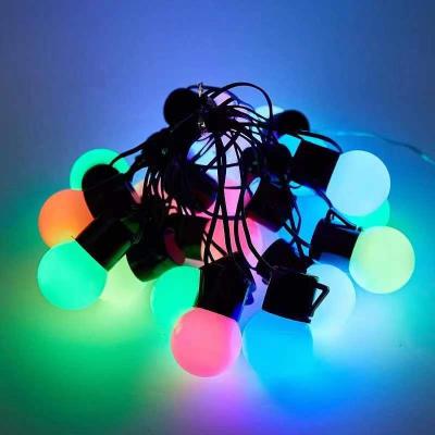 China Residential USB led string light G30 bulb frost 7 colors for sale