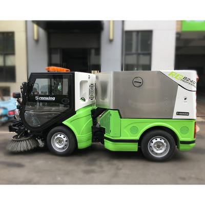 China 4 Wheel Electric Steering Cleanging Rubbish Sweeper Truck Municipal Road Street Road Sweeper Machine Cleaning Car for sale