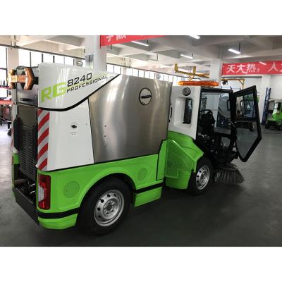 China Cleanging China Bulk Items Steering Road Sweeper Machine Four Wheel Asphalt Road Sweeper Cleaning Price for sale