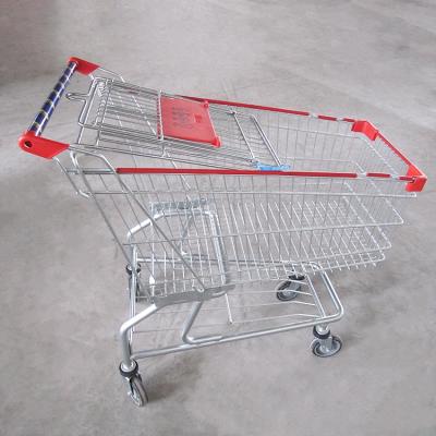 China Unveiling Shunhong Customized American Style Shopping Use Shopping Hand Trolley Vintage Market Trolley for sale