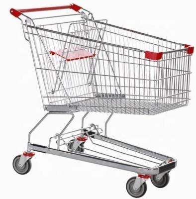 China Unfolding Shunhong Customized Supermarket Trolley Unfolding Trolley Shopping Trolley for sale