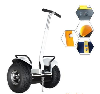 China 36v Lithium Cell Electric Off Road Vehicle Chariot Balance Scooter 1000w Power for sale