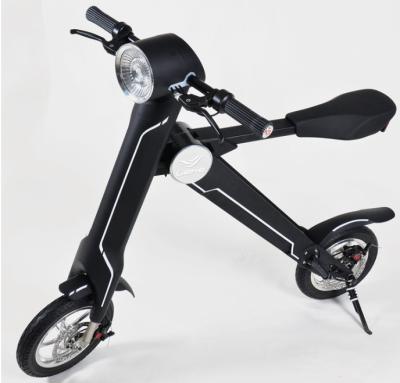 China 12 Inch Tubeless Tire Two Wheel Folding Electric scooter with LED light for sale