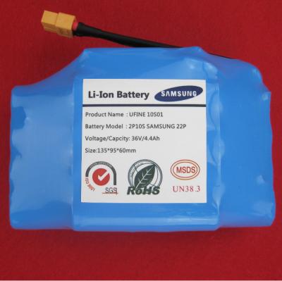 China Mini Elektrische Autopeddelen, Samsung-Ionen de Batterijpak van Li 10S2P 18650 36V Te koop