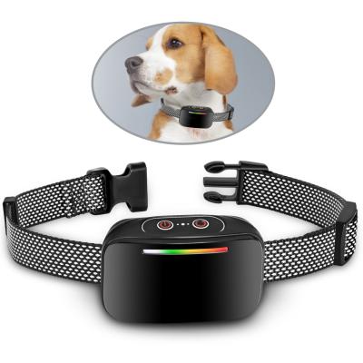 China Viable Waterproof Anti Bark Dog Collar Electric Shock Vibration Control Bark Collar For Dog for sale