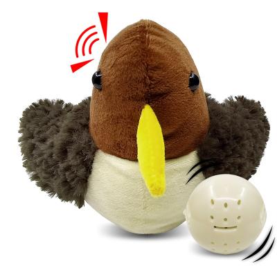 China Viable Cat Plush Jumping Baby Bird with Mouse Noise Bouncing Ball Toy Interactive Pet Toys for sale