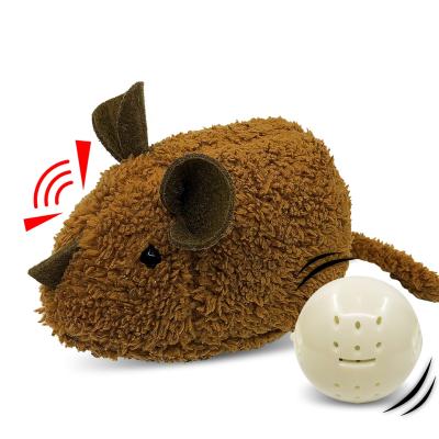 China Dog and Cat Plush Jumping Mouse Viable with Toy Mouse Noise Bouncing Ball Interactive Pet Toys for sale