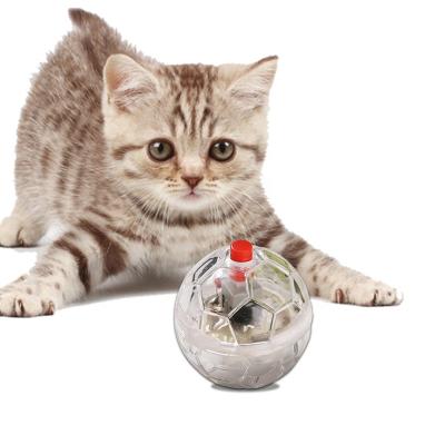 China New Design Viable Pet Playing Flashing Ball Cat Interactive Toy Balls Cat LED Toys Chasing Exercise Funny Bun Balls for sale