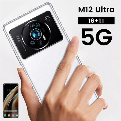 China Original New Dual SIM Card 2022 Version M12 U Itra Smartphone With Full Screen Game 7.3 Inch 16+1TB Dual Sim 5G Network Real 4G LTE USA Phone for sale