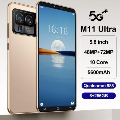 China Dual SIM Card New Arrival 5.8 Inch M11U Smartphone 4G 5G Open Android Cell Phone 48+72MP Beauty Mobile Original Camera Smart Phone 8GB 256GB for sale