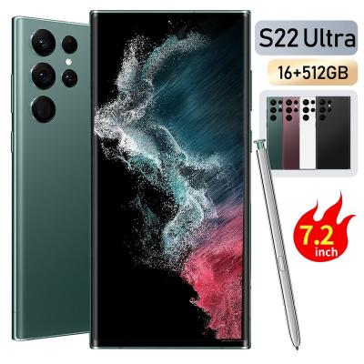 China Dual SIM Card Hot Selling Ultra Global 5G Mobile Phones Galax y S22 Big 7.2 inch Full Screen Open Version Cell Phones for sale