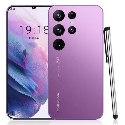 China Dual SIM Card 2022 Newest S22 U Itra 5G Smartphone Global Unlock Big Big Screen 8GB+256GB Memory 48+72MP 6800mah Long Standby Time Mobile Phone for sale