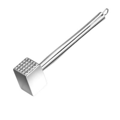 China 2022 Sustainable Household Steak Hammering Kitchen Tools 304 Stainless Steel Large Meat Hammer for sale