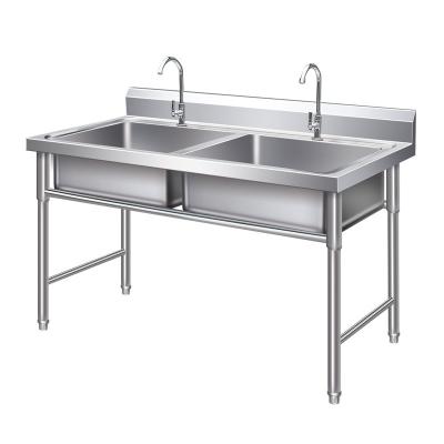 China Contemporary High Quality Commercial Sink Stainless Steel Foodservice Kitchen Dish Sink for sale