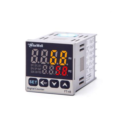 China mini length digital remote modbus number counter with relay output 48mm*48mm for sale