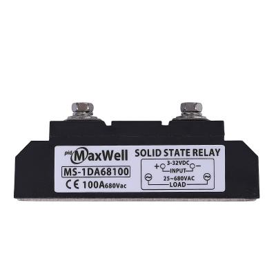 China Sealed 24-680VAC output industrial 100A DC to AC ssr relay for sale