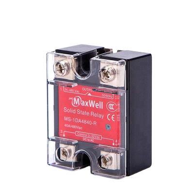 China MS-1DA4840-R 40amp single phase sealed dc to ssr type ac relay for sale