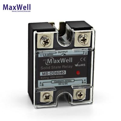 China Maxwell MS-DD6040 DC ssr-40dd 40a dc ssr sealed relay for sale