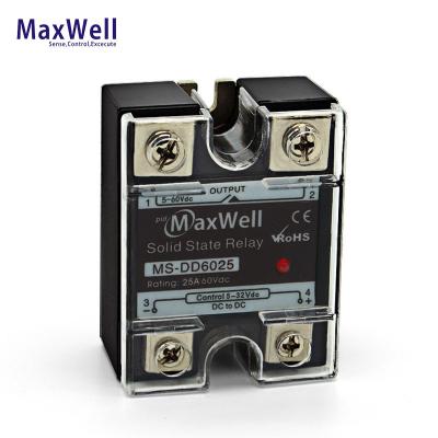 China Maxwell Sealed DC Solid State Relay MS-DD6025 25 Amp ssr-25dd for sale