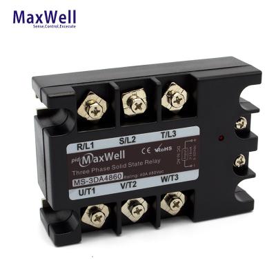 China MS-3DA4860 480v epoxy three phase ssr relay for sale