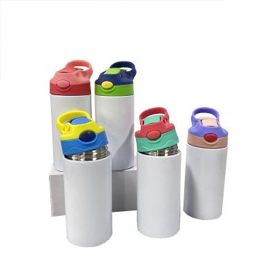 China RTS USA Ware House 12oz Sublimation Kids Viable Water Bottle With Same Diameter Of Top And Bottom For Dye Sublimation Heat Press for sale