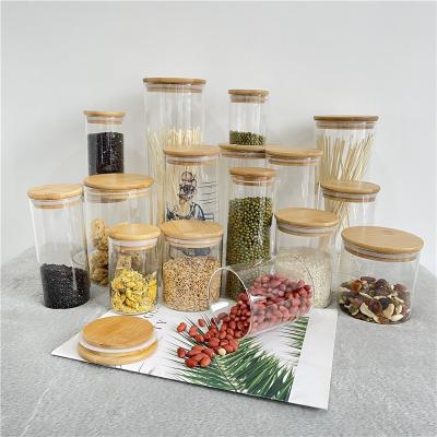 China Cover Stored Multiple Sizes Sealed Lid Bamboo Kitchen Food Storage Container For Sublimation Printing Heat Transfer Printing for sale