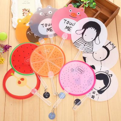 China China Offer Advertising Promotional Gifts Multicolor Handheld Premium Various Styles Favor PVC Plastic Fan for sale