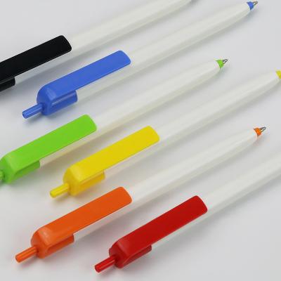 China office & School Pen Customized logo colored medium point super smooth empty ballpoint pen perfect for office and school for sale