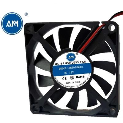 China High Silent Sleeve Bearing 70x10mm fan 24V dc7010 Brushless Axial Flow Cooling fans for sale