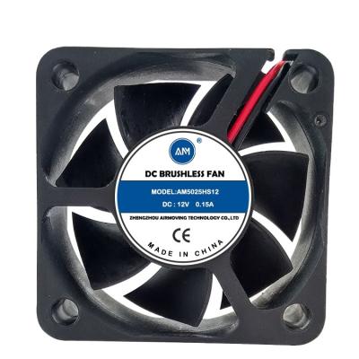 China 12V sleeve bearing dc fan 50x50x25mm mini fan 5025 Axial Cooling Fan AM5025, AM5025 for sale