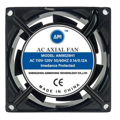 China AM 8025 high air flow 80*80*25 8025 Ball Bearing 220V AC Cooling Axial Fan for sale