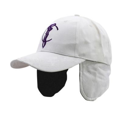 China COMMON Customize 100% Cotton Fashion Baseball Cap Ear Flaps for sale