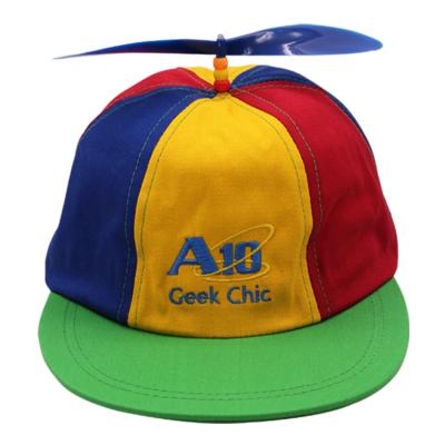 China Wholesale JOINT Promotional Colorful 6 Panel Booster Snapback Hat With Helicopter for sale