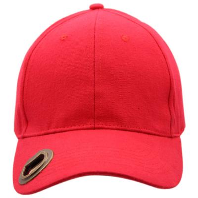 China Wholesale COMMON COMMON Red Popular Bottle Opener Made Baseball Cap for sale