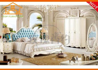 China antique Adult double bed style cheap king size Home residential interior design double bed design bedroom furniture set for sale