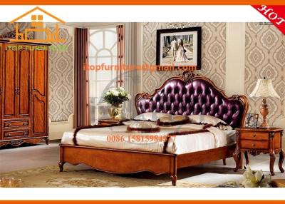 China American style New classic luxury hand carved solid ash wood bedroom furniture set for sale