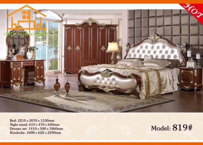 China American style antique king size princess hand painted bedroom furniture for sale