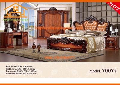 China Classic italian provincial antique hotel new white carved model mdf bedroom furniture sets for middle east for sale