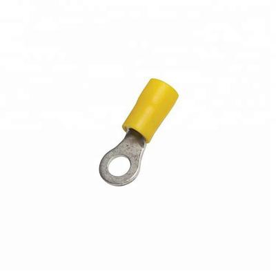 China Wire Connecting High Grade Stamping Yellow Copper Ring Terminals for sale