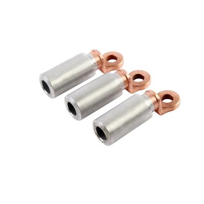 China Competitive Price DTLD Two Wire Connecting Bolts Cable Terminal Bimetallic Lugs / Bimetallic Aluminum Copper Hook / Cable Lug Specification for sale