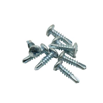 China Pan Main Factory Sells High Quality At Low Price Blue And White Zinc Plated Pan Head China Drill Tail Screw for sale