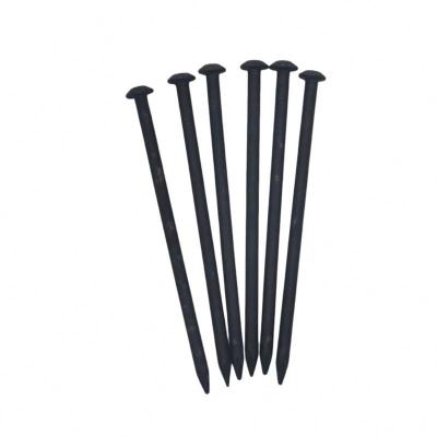 China Oval Head Factory Direct Sales Customized Affordable Price Joint Flat Half Round Black Steel Cap Nails for sale