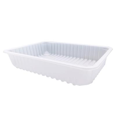 China Eco-friendly Disposable Plastic PP Meat Fish Chicken Or Flesh Plastic Tray Frozen Food Packaging Food Tray for sale