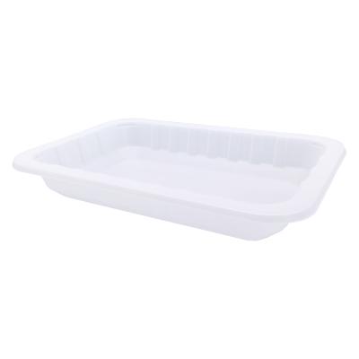 China Agriculture Food Grade Blister Frozen Food Plastic Tray Black pp Meat Fish Tray Packaging for sale