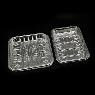 China Disposable Disposable Tray Pet Fruit And Vegetable Food Packaging Plastic Tray for sale