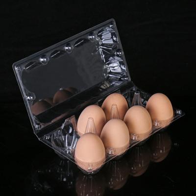 China Agriculture PET Plastic 8 Holes Quail Eggs Packaging Plastic Disposable Eggs Blister Plastic Boxes for sale