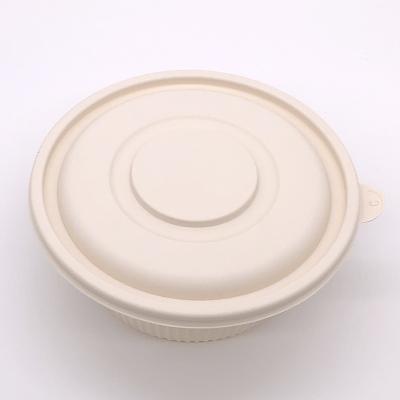 China Biodegradable Takeaway Biodegradable Lunch Box Container Disposable Food Containers Wheat Cornstarch Sugarcane Bowl for sale