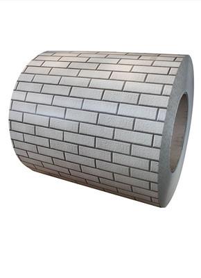 China Old Tile Printeched PPGI Prepainted Steel Coil Grain Pattern PPGI Steel Coil for sale